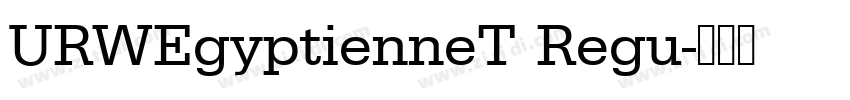 URWEgyptienneT Regu字体转换